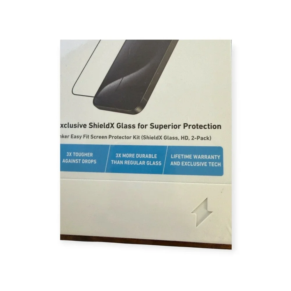 Anker ShieldX Glass Screen Protector iPhone 16 Plus 2 Pack Easy Fit A720C